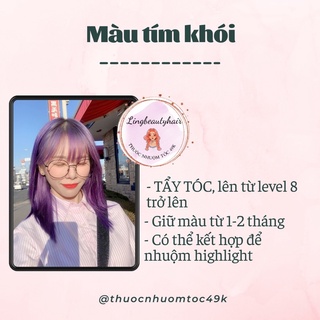 Thuốc nhuộm tóc màu TÍM KHÓI