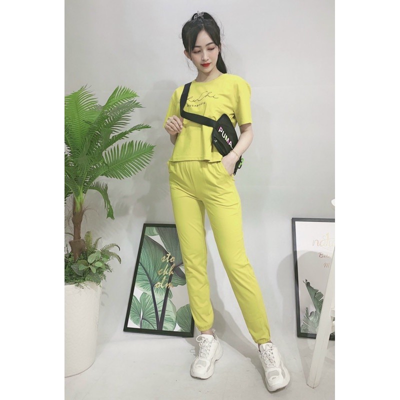 Set bộ thun quần dài