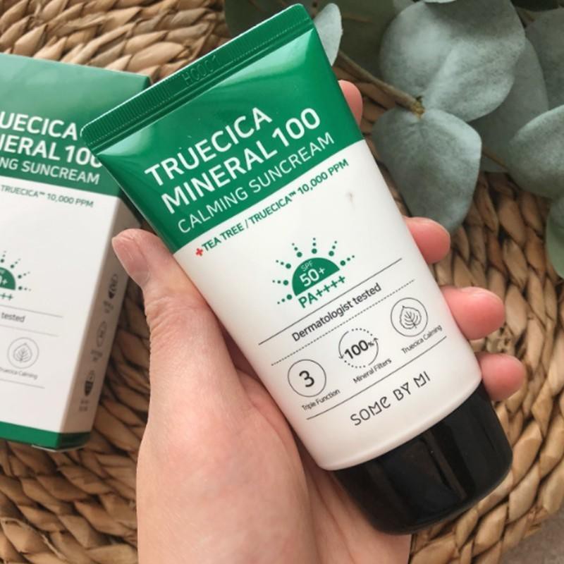 Kem chống nắng Some By Mi truecica mineral 100 calming suncream SPF50+/PA+++ 1ml - 50ml NPP Shoptido | BigBuy360 - bigbuy360.vn
