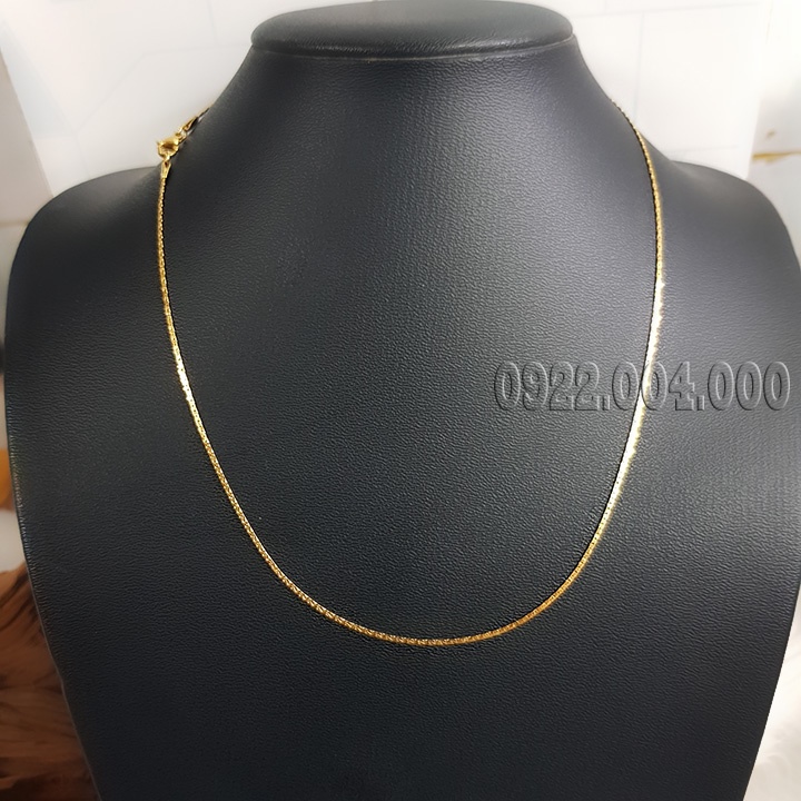 Dây chuyền mạ vàng cỡ nhỏ phù hợp cho cả nam và nữ DZ1800.