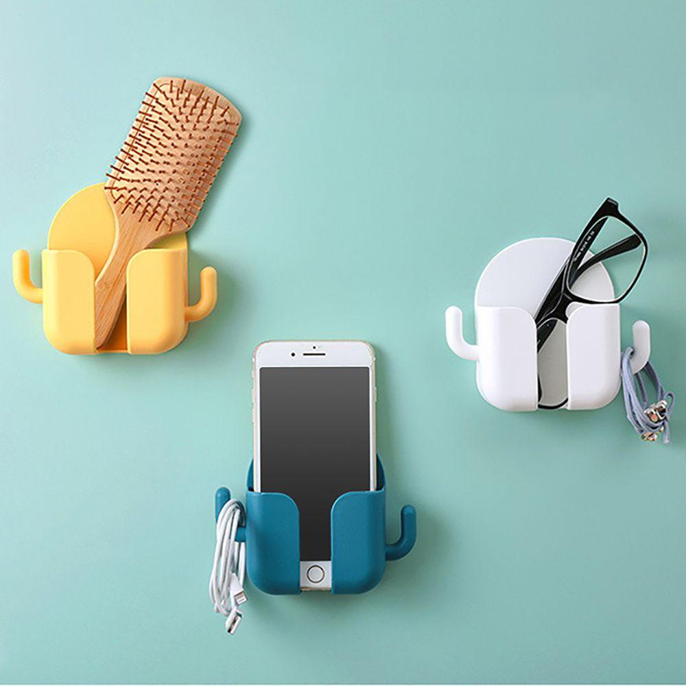 Hộp Đựng Đồ Màu Trơn Viền Trơn Có Móc Treo Tai Tiết Kiệm Không Gian Bằng ABS Cho Nhà Tắm