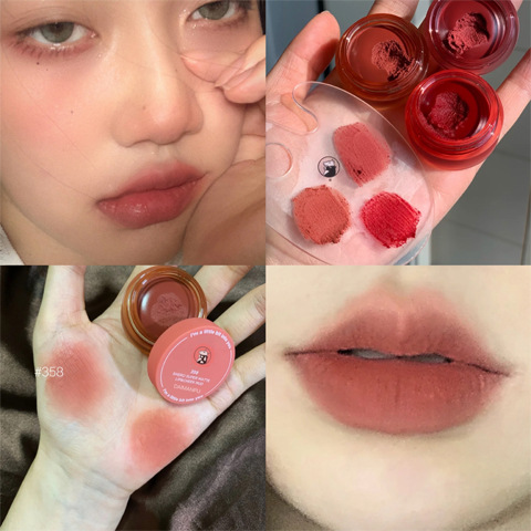 [Hàng mới về] Son Môi Màu Lì Nude Lâu Trôi Chống Thấm Nước Kèm Cọ Trang Điểm | BigBuy360 - bigbuy360.vn