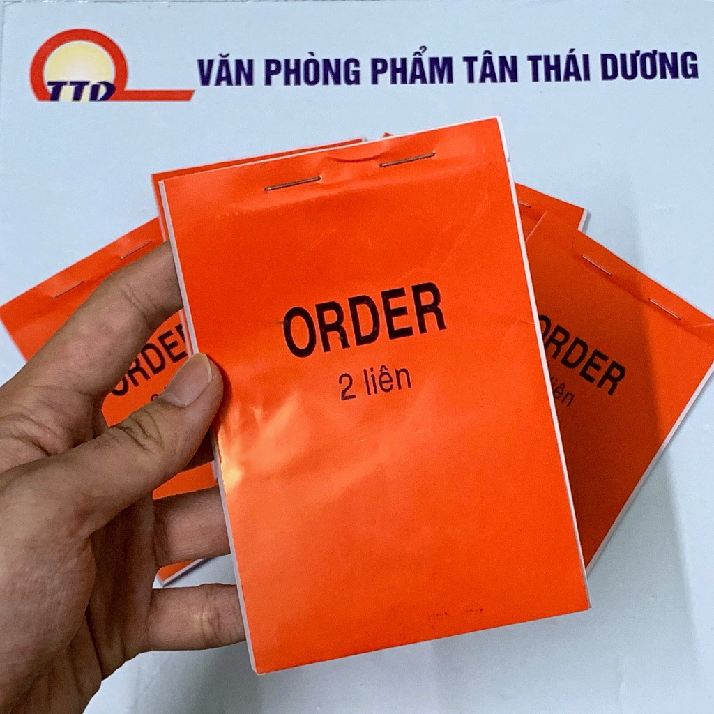 Sổ ORDER 2 Liên - Có Rãnh Xé