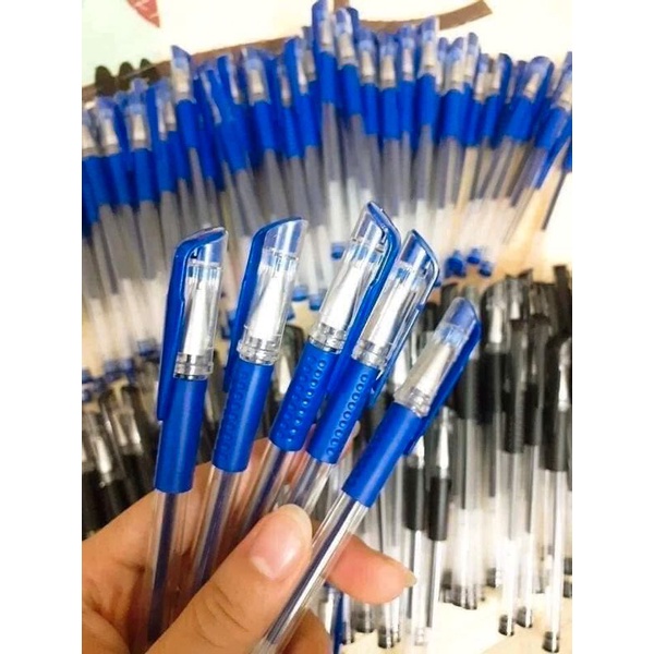 Set 100 bút bi mực nước, đồ dùng văn phòng phẩm cho học sinh, văn phòng