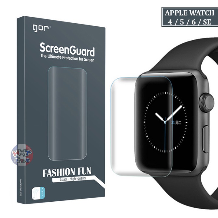 Dán dẻo Gor 6H trong suốt full màn hình cho Ap Watch 4 / 5 / 6 / SE