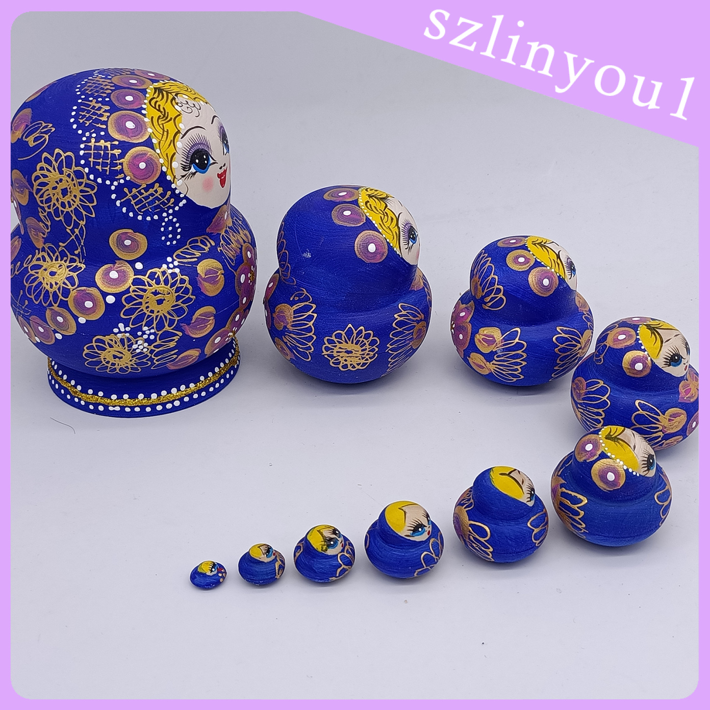 Bộ 10 Búp Bê Nga Matryoshka Bằng Gỗ