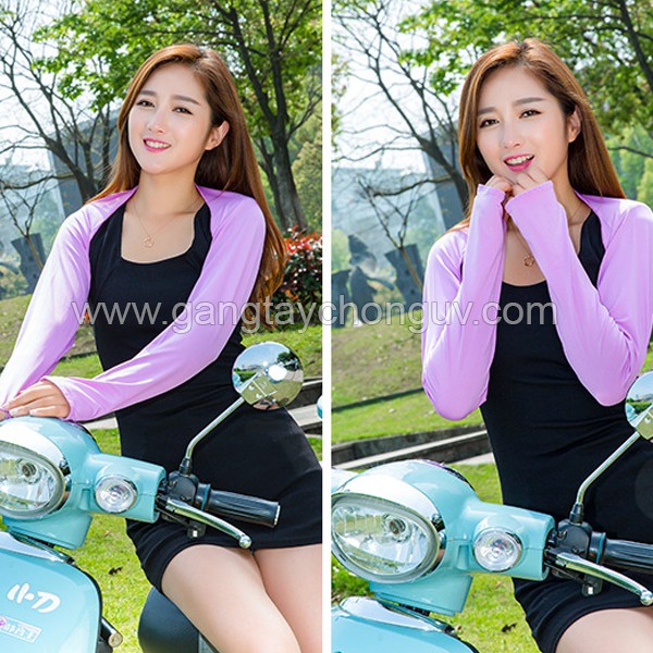 [HOT] Tay áo chống nắng nữ có xỏ ngón | Tay áo chống nắng liền vai vải mềm co giãn thoáng mát chống tia UV chống bám bụi