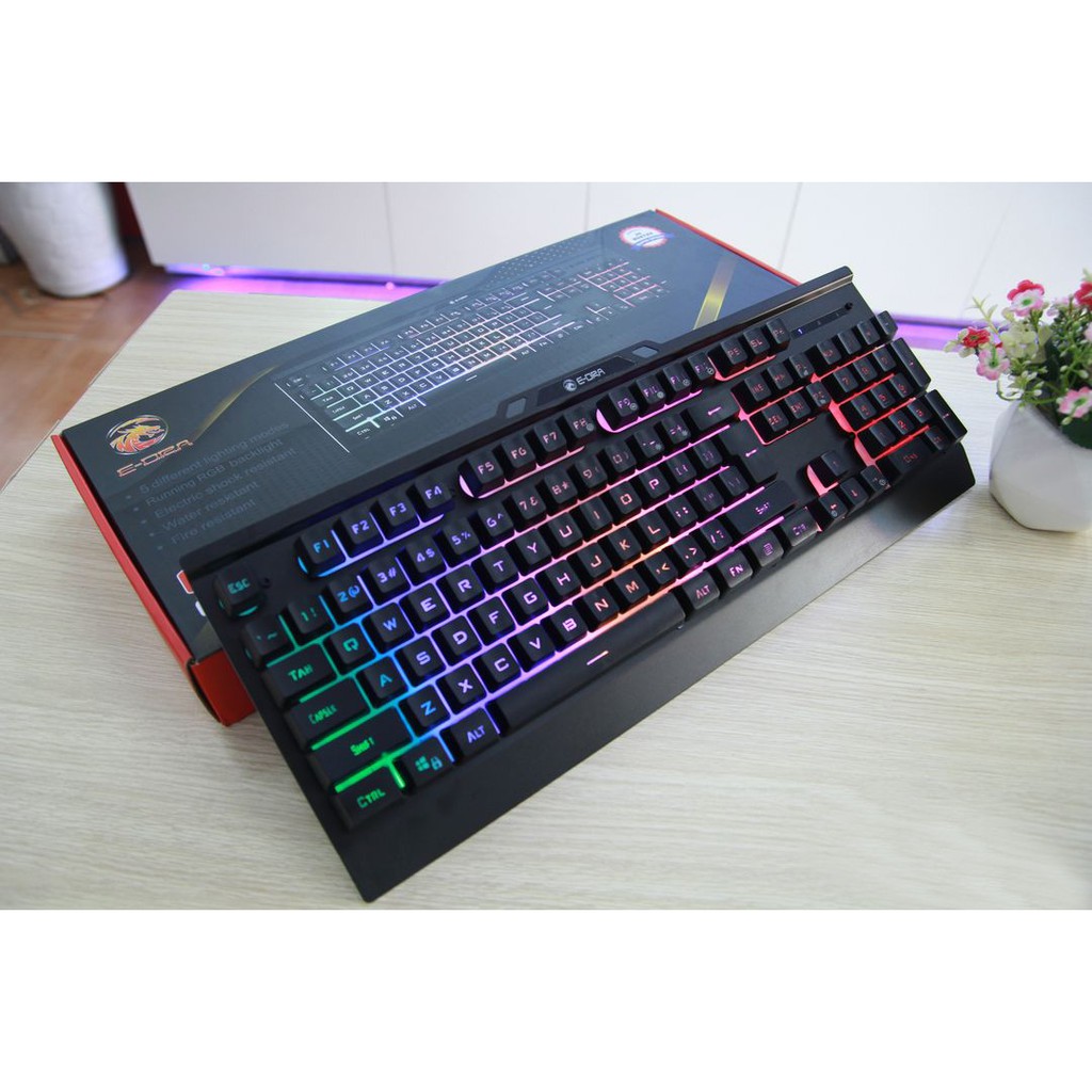 Bàn phím Gaming E-Dra EK701 – Bàn phím giả cơ, có đèn LED nhiều màu