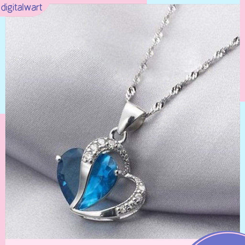 Vòng cổ Mặt Trái Tim Đính Đá Thời Trang Cho Nữ