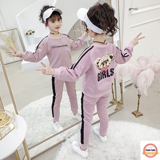 Bộ quần áo trẻ em 14-45kg (4-14 tuổi) dành cho bé gái mẫu Girl. Chất vải đẹp, thiết ké đáng yêu, màu sắc bắt mắt