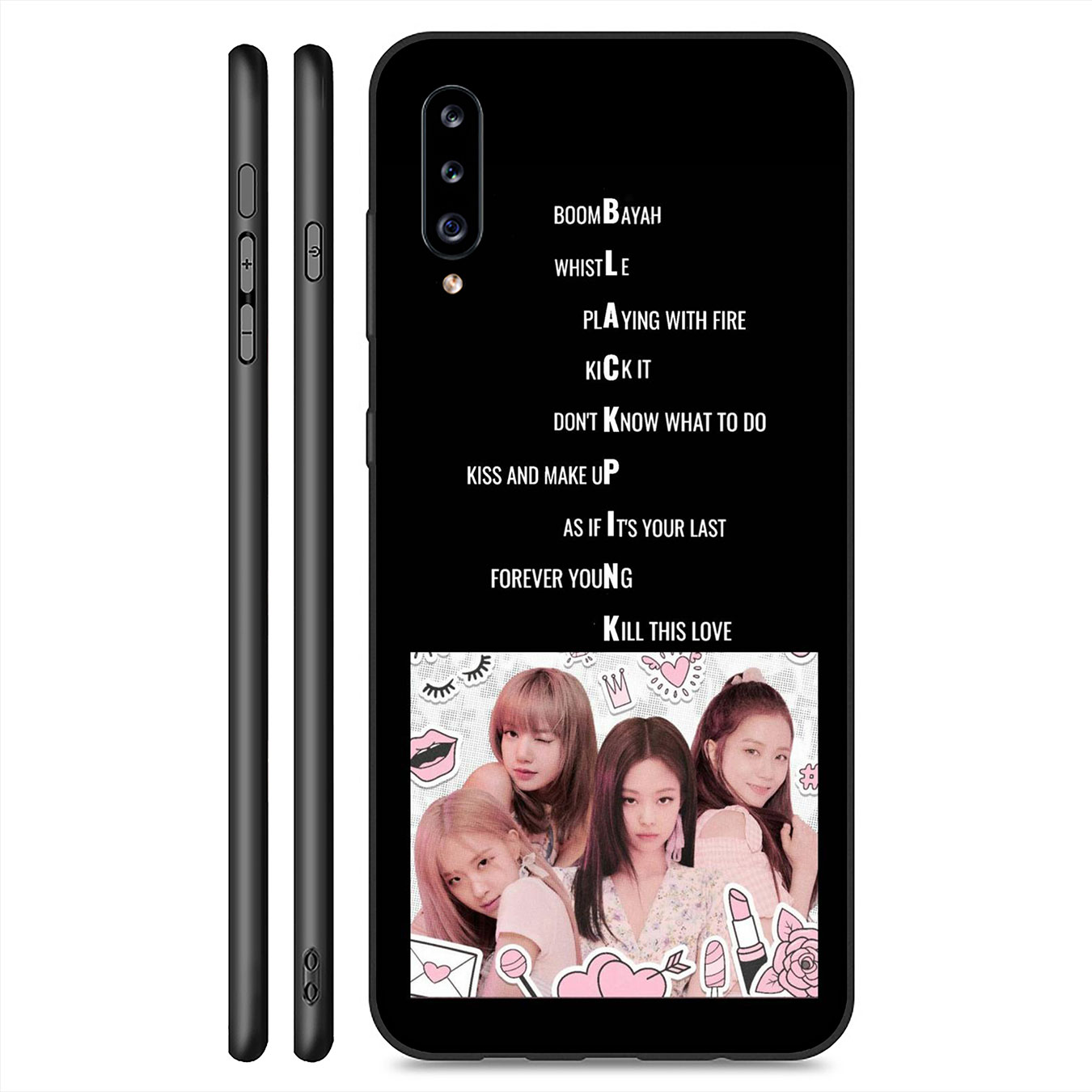 Samsung Galaxy A9 A8 A7 A6 Plus J8 2018 + A21S A70 M20 A6+ A8+ 6Plus Casing Soft Silicone LISA BLACKPINK JISOO Phone Case