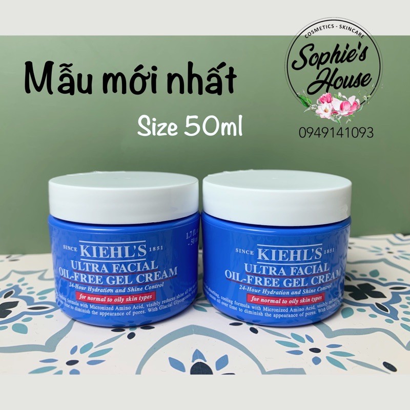 [Mã 252FMCGSALE giảm 8% đơn 500K] Kem dưỡng cấp ẩm dành cho da dầu - Kiehls Ultra Facial Oil Free Gel Cream