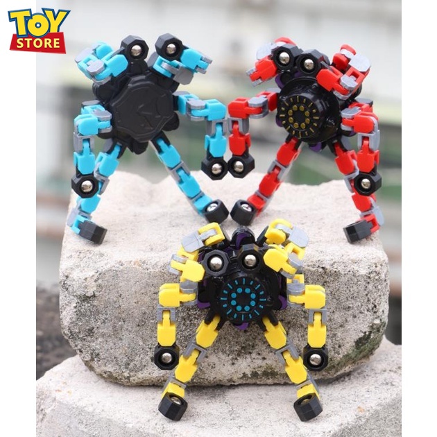 Đầu Ngón Tay Cầm Tay Con Quay Hồi Chuyển đồ Chơi Giải Nén Robot Có Thể Biến Dạng đồ Chơi Cảm Giác Vui Nhộn