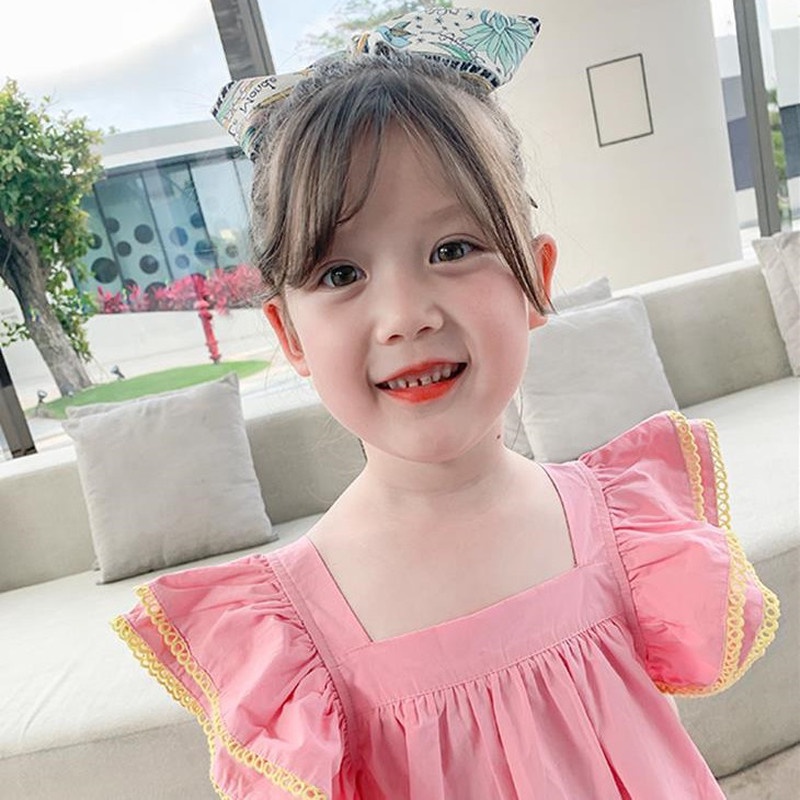 Đầm Công Chúa Phối Ren Thời Trang Mùa Hè Cho Bé Gái