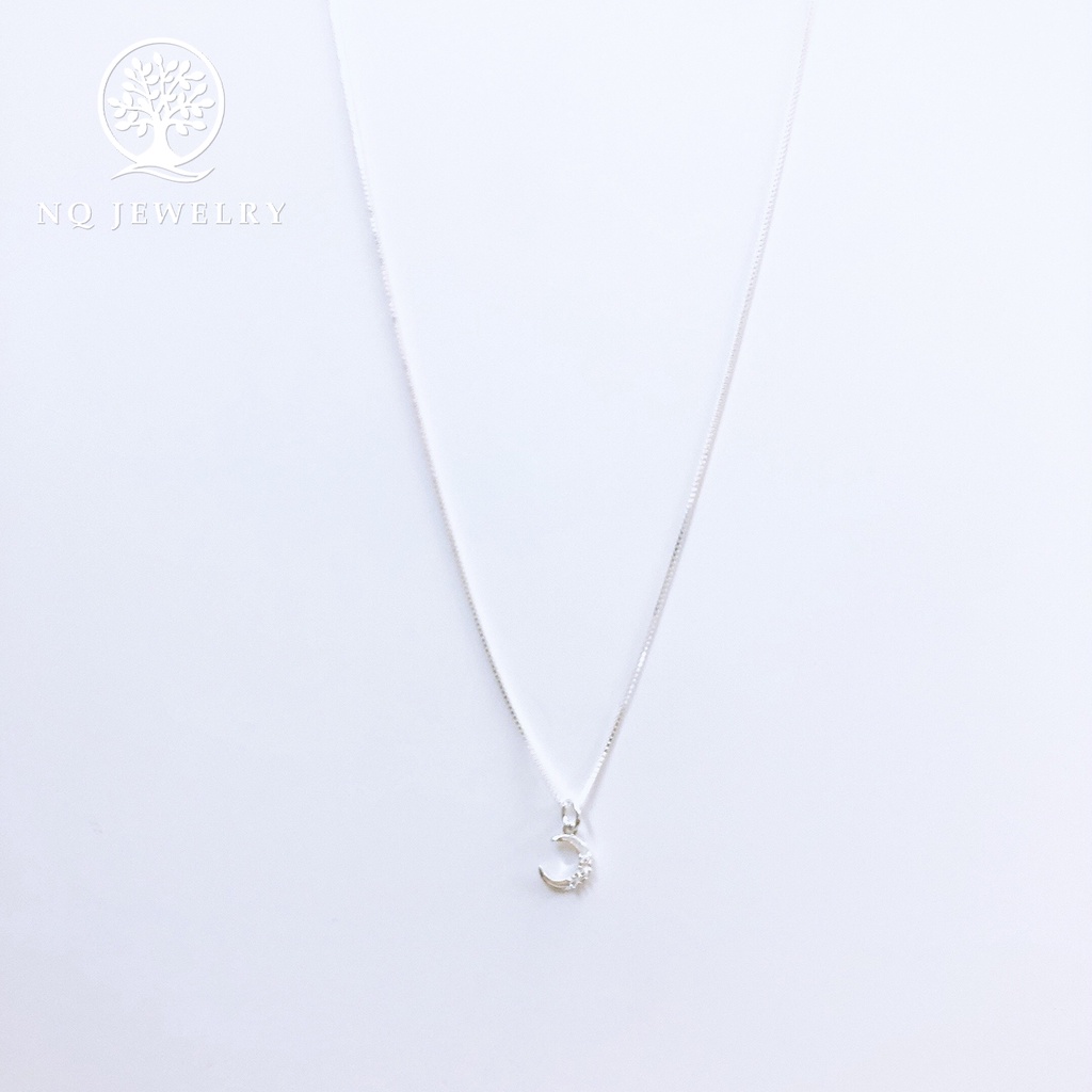 Dây chuyền bạc hình mặt trăng - NQ Jewelry