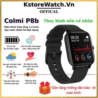Đồng hồ thông minh Colmi P8 Thông báo Tiếng Việt, Smart watch thể thao giá rẻ chống nước thiết kế Xiaomi Amazfit GTS đẹp