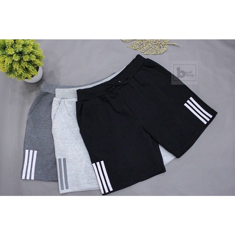 Quần short thun cao cấp 3 sọc dễ phối đồ
