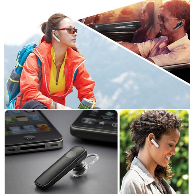 M165 Wireless Bluetooth 4.0 Single Earphone Business Sports Handfree EarbudWith Mic