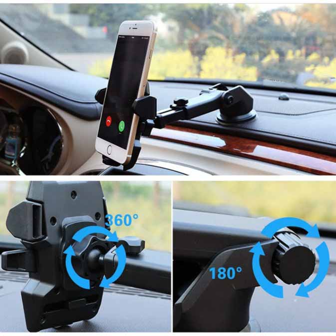Giá Đỡ Điện Thoại Kẹp Điện Thoại Xoay 360 Dùng Trong Xe Ôtô Chắc Chắn Kiểu Giáng Sang Trọng Chuẩn Loại A1
