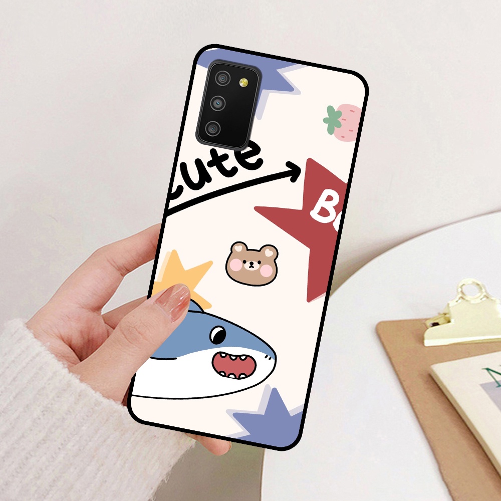 Ốp lưng Samsung A02s / A03s in hình cá mập, khủng long dễ thương, cute (T01 - T06)