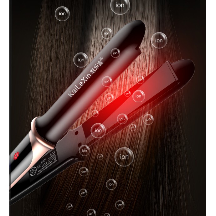 Máy duỗi tóc điều chỉnh 4 mức nhiệt độ Kailexin phù hợp với mọi loại tóc dùng để ép thẳng, uốn cụp, uốn xoăn gợn sóng