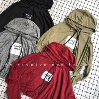 Áo croptop thêu chữ(ảnh thật)