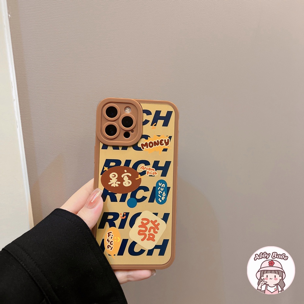 Ốp Điện Thoại TPU Mềm Mỏng Chống Sốc Chống Vân Tay In Chữ Tiếng Trung Thời Trang Cho IP 13 12 11 Pro Max XR 8 7 Plus