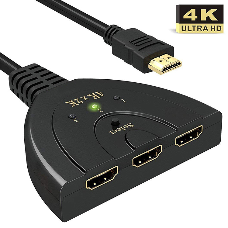 Bộ Chia 3 Cổng Hdmi Vào 1 Ra 2 Đầu Vào 1 Ra Hdmi 4k Hd