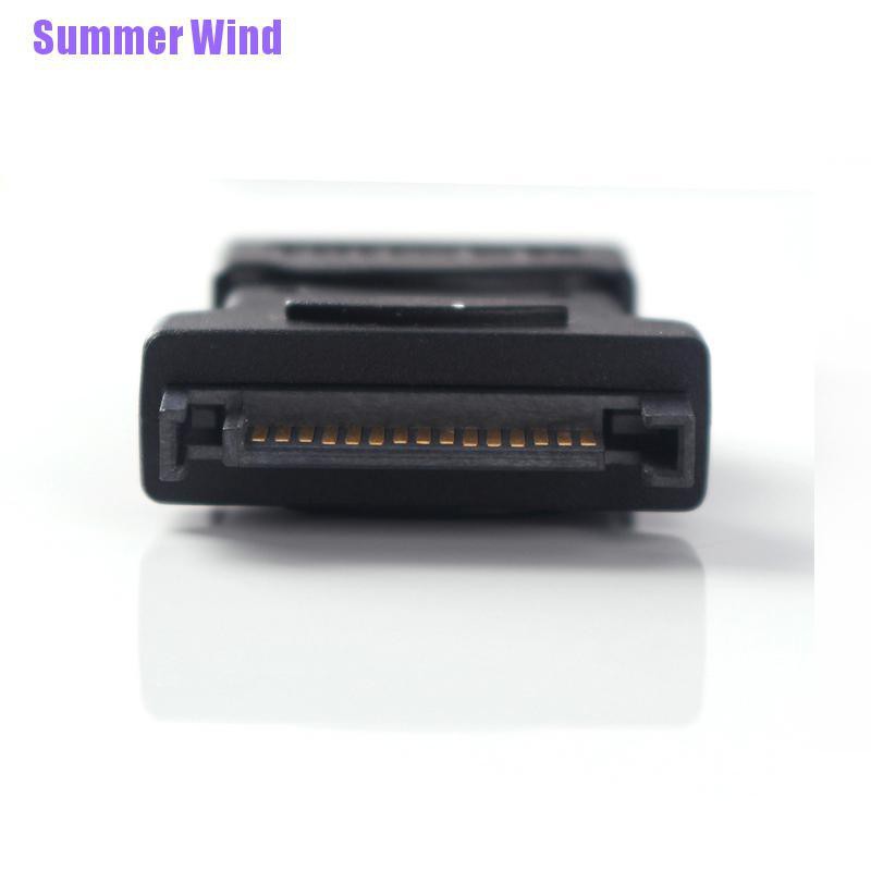 Gió Mùa Hè❥Ổ Cứng Sata 15Pin Sata Serial Ata Male Sang Molex Ide 4 Pin Female M-F