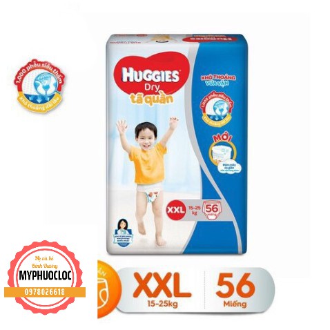 Bỉm quần Huggies SIÊU THẤM - Size XXL28/ XXL38/ XXL56 (15-25KG)