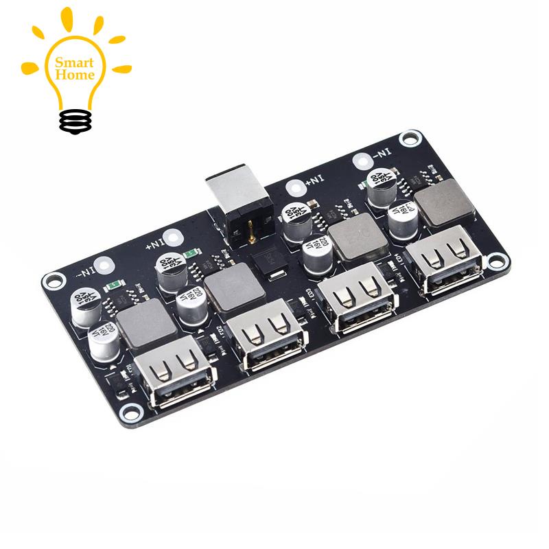 Bảng Mạch Sạc Nhanh Qc3.0 QC2.0 4 Cổng USB DC-DC DC12V-30V Sang DC 3-12V