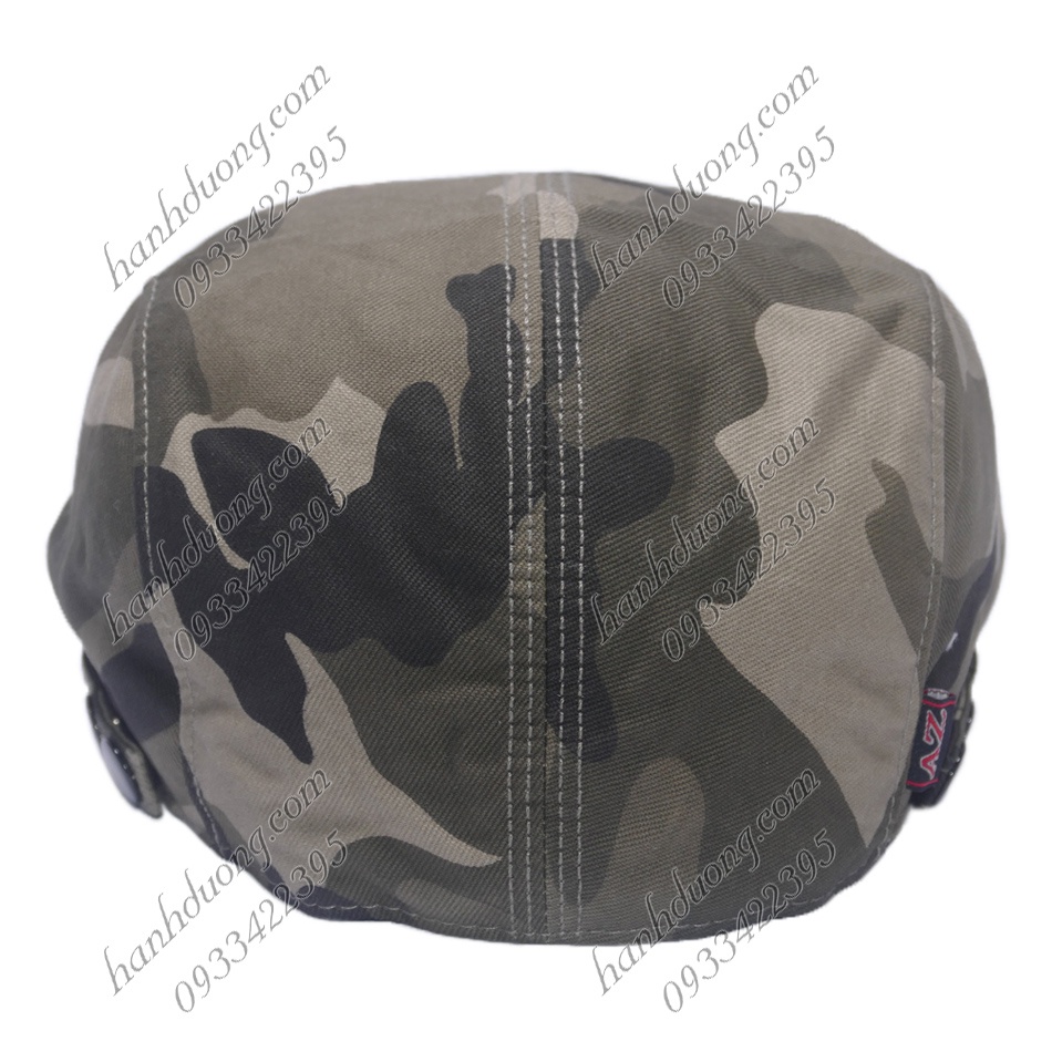 Nón beret nam xịn AZ nón mỏ vịt ông già mũ lưỡi trai nam thiết kế dưới dạng mỏ vịt cao cấp bít đuôi dành cho trung niên