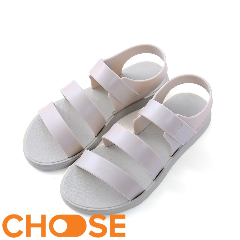 Giày Nữ Choose Đi Mưa Sandal 3 Quai Nhựa Chống Thấm Nước Cho Các Bạn Trẻ Mùa Mưa G18K5 | BigBuy360 - bigbuy360.vn