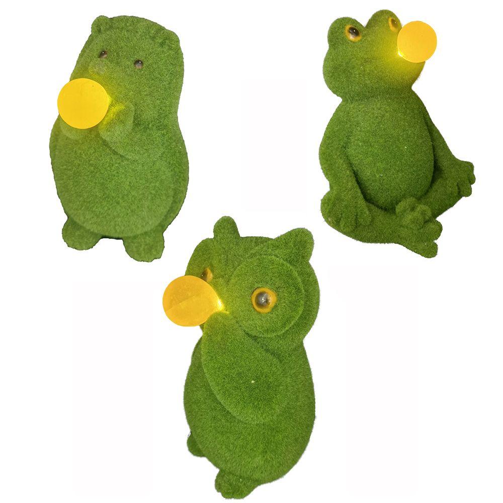 Xiantin Mô Hình Tượng Ếch / Cú Sử Dụng Năng Lượng Mặt Trời Sáng Tạo Trang Trí Sân Vườn