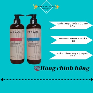 Cặp đầu gội, xả tóc FARACI mẫu mới - Phục hồi tóc từ sâu bên trong