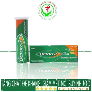 Viên sủi Berocca giảm căng thẳng, hết mệt mỏi hộp 10 viên