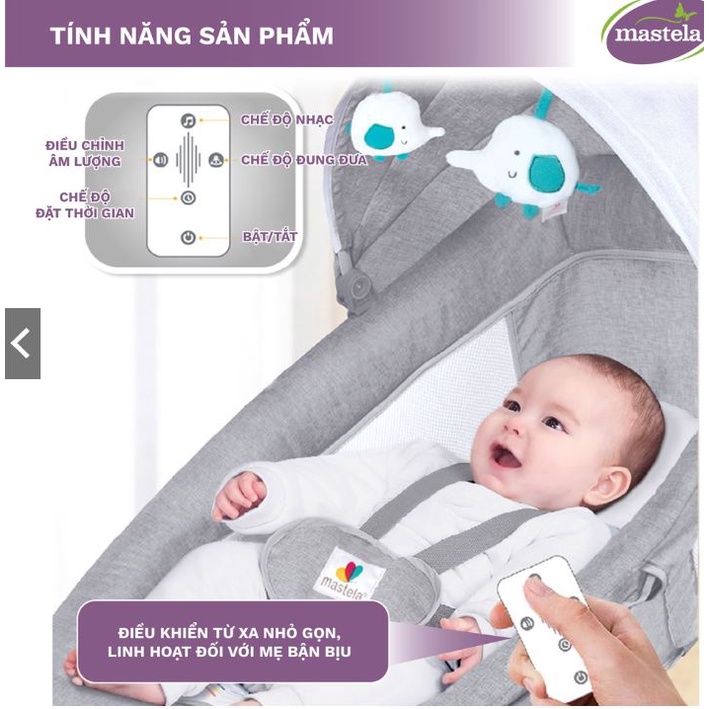 Ghế bập bênh điện cho bé dỗ bé ngủ  nôi sơ sinh giường nôi trẻ em ghế tựa ghế tựa cho bé 0-3 tuổi