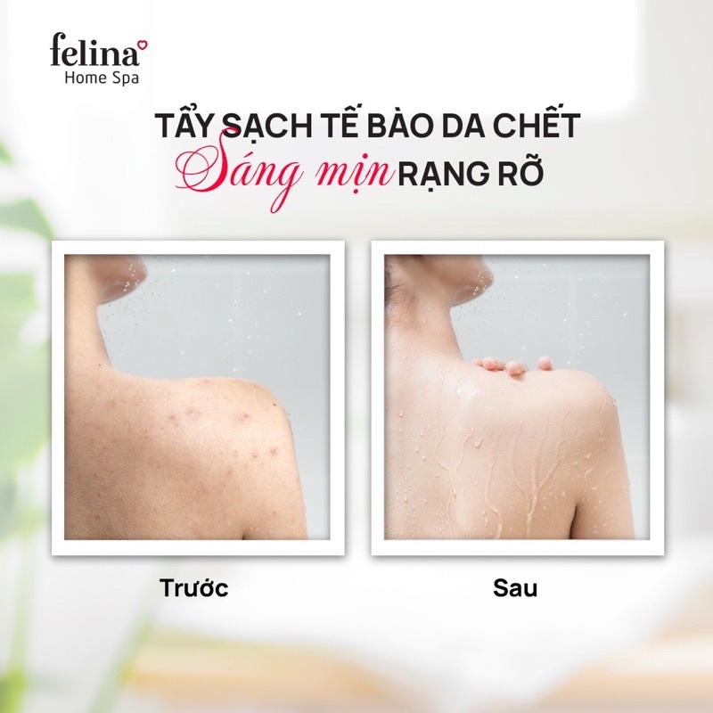 Muối Tắm Tẩy Tế Bào Chết Spa Fenila Ngăn Ngừa Mụn Lưng, Muối Tẩy Tế Bào Chết Spa 500g