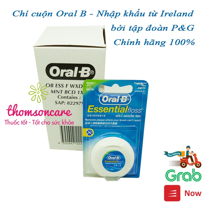 Chỉ nha khoa Oral B - Làm sạch chân răng - Chỉ kẽ răng nhập khẩu từ Ireland bởi tập đoàn P&G