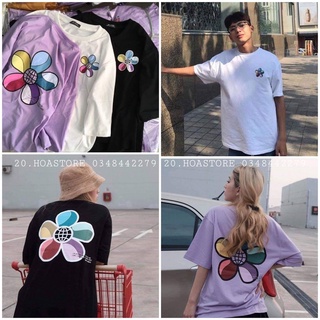 ÁO THUN HOA CÚC CÁNH HOA NHIỀU MÀU OVERSIZE