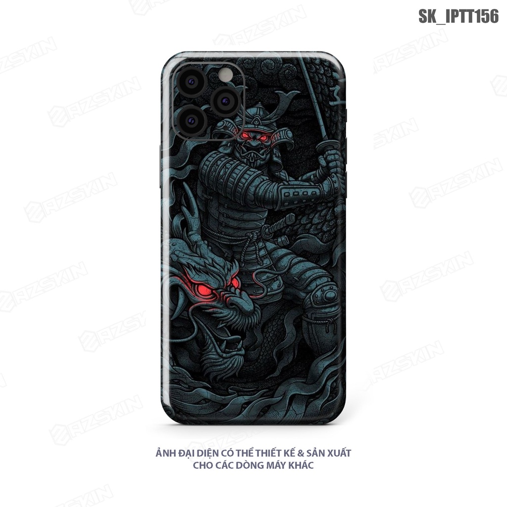 Miếng Dán Skin Samurai Độc Lạ Dành Cho IPhone 7/14 Pro Max |SK_IPHTT156| Chất Liệu Nhập Khẩu, Khuôn CNC Cắt Sẵn, Dễ Dán