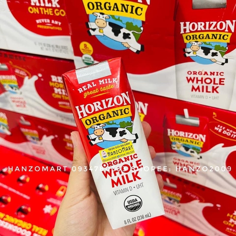 Sữa tươi dạng nước Horizon 236ml - thùng 18 hộp