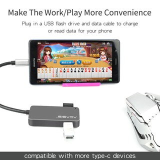 ACASIS C HUB Type-C to USB 3.0 Adapter Support PD Charging Splitter for IMac MacBook Air Usb3.0 Pc Computer Laptop
