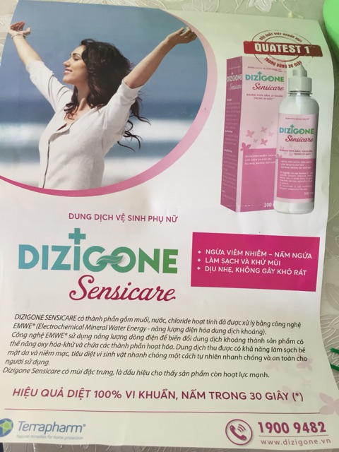 Dung dịch vệ sinh phụ nữ Dizigone sensicare