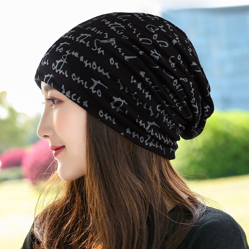Mũ trùm đầu chống bụi bẩn thoáng khí in họa tiết cá tính dành cho nam và nữ