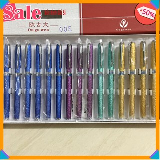 15 Bút Máy OUGUWEN 005 - Ngòi Viết Tách Đôi Nét Thanh Nét Đậm