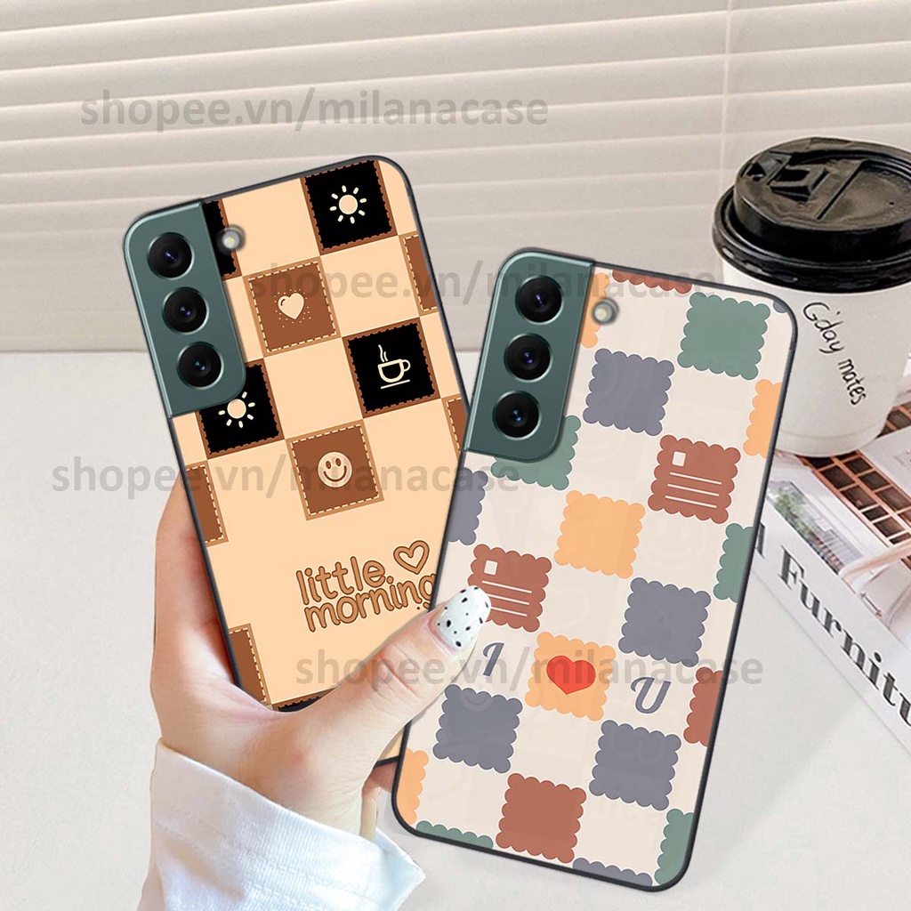 Ốp Samsung S22 / S22 Plus / S22 Ultra / S22+ caro họa tiết nhiều màu sắc siêu đẹp thời trang cá tính