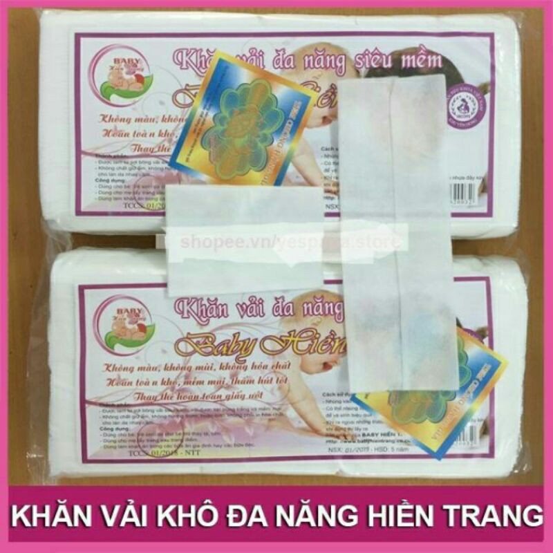 (siêu rẻ, tiện lợi) khăn vải khô đa năng hiền trang - 200gr