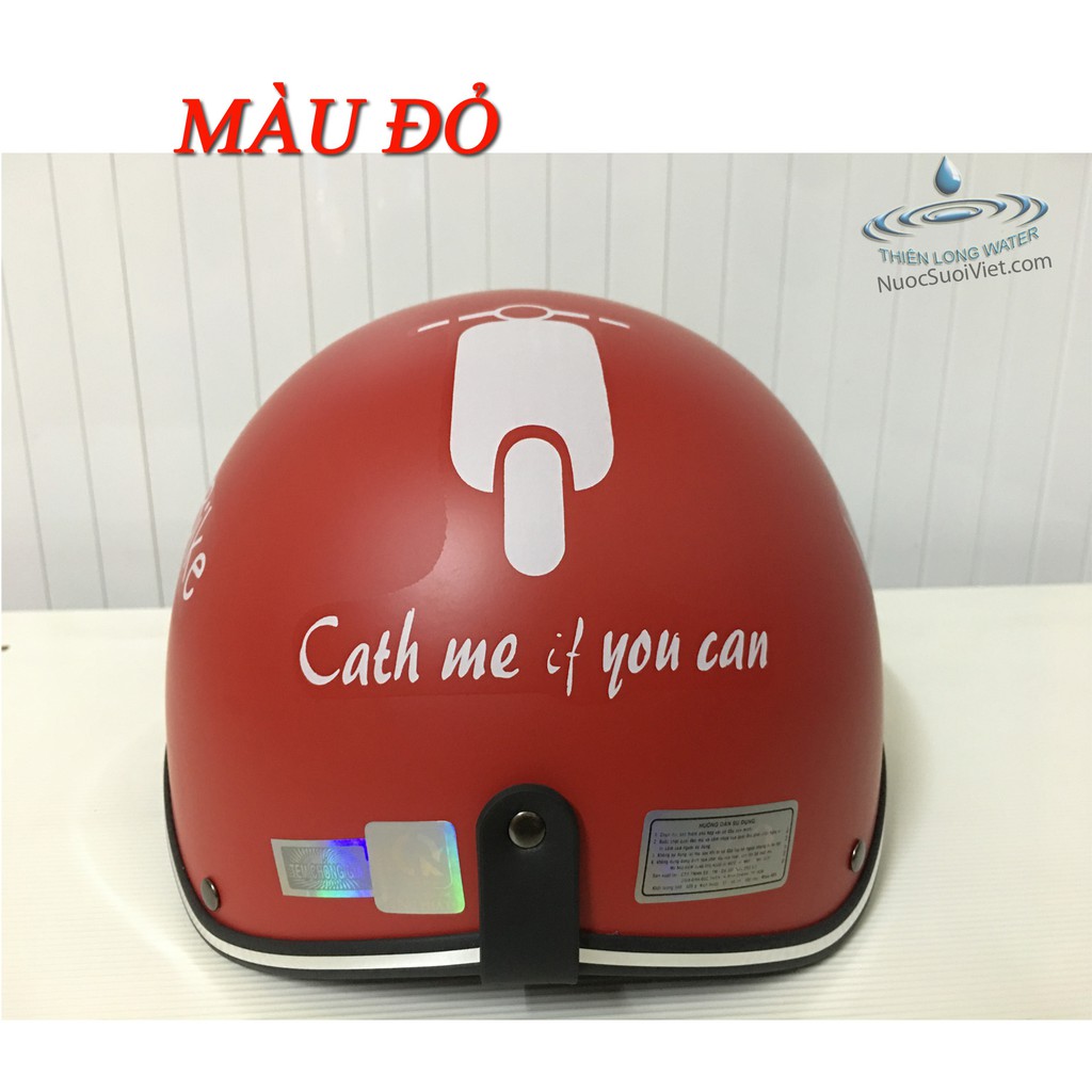 Mũ Bảo Hiểm In Hình I Love My Bike - Nón Bảo Hiểm Kiểu Thái Chất Lượng Dành Cho Cả Nam Và Nữ