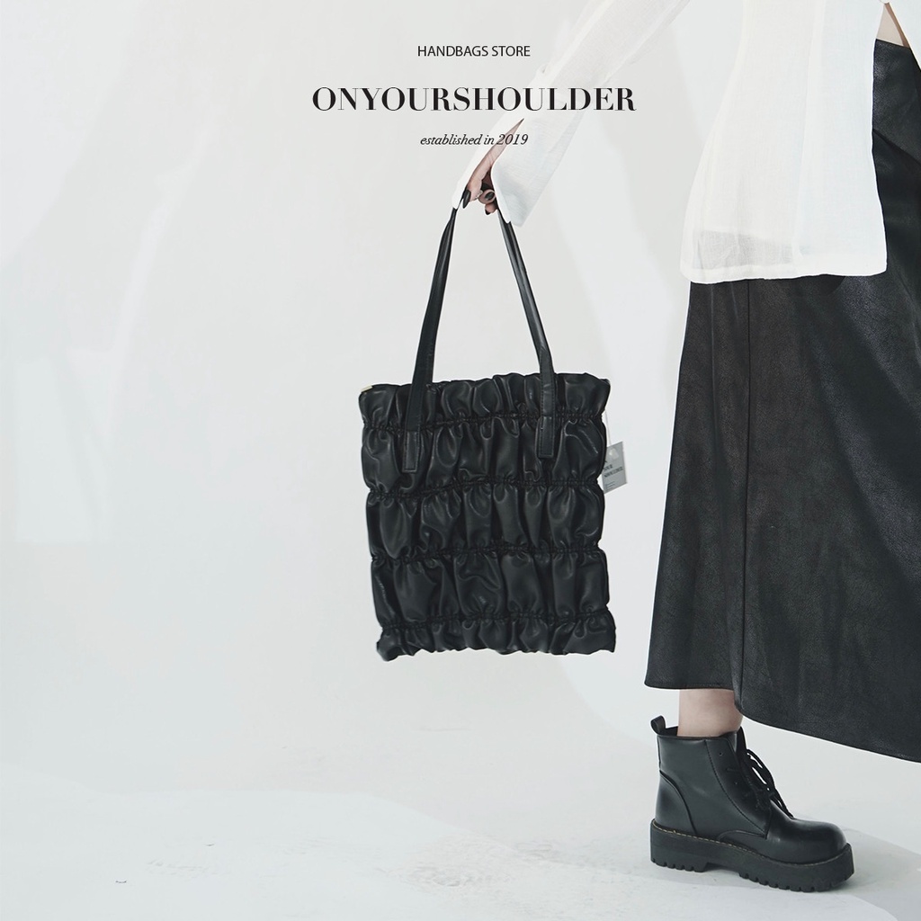 Túi xách nữ màu đen thời trang Summer Bag, túi da công sở cao cấp sành điệu Onyourshoulder